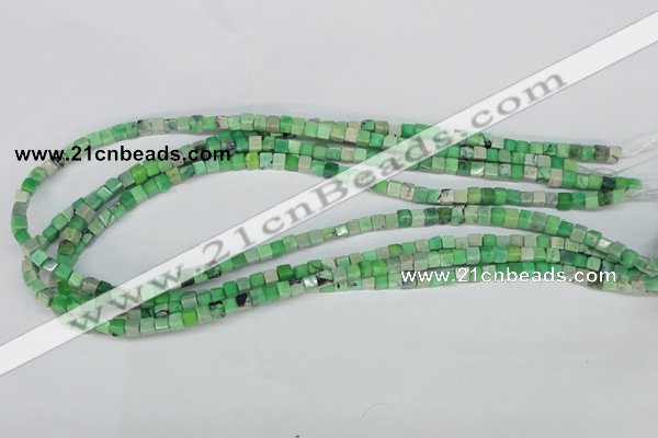 CCO26 15.5 inches 4*4mm cube natural chrysotine beads