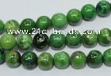 CCO302 15.5 inches 8mm round dyed chrysotine beads wholesale