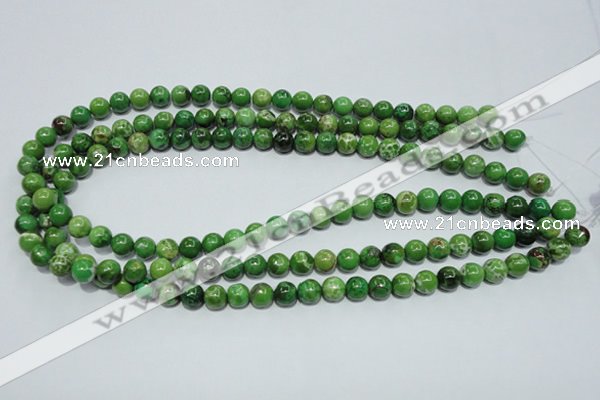 CCO302 15.5 inches 8mm round dyed chrysotine beads wholesale