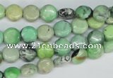 CCO31 15.5 inches 8mm flat round natural chrysotine beads