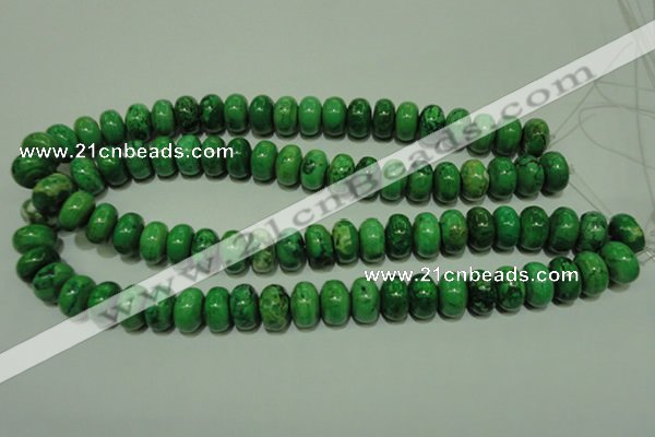 CCO313 15.5 inches 10*14mm rondelle dyed chrysotine beads wholesale