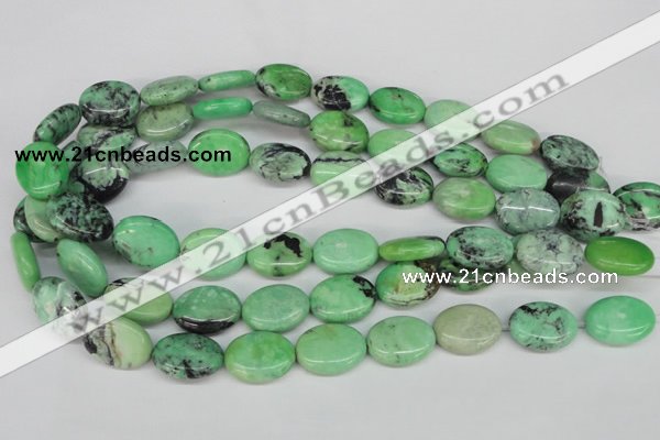 CCO37 15.5 inches 15*20mm oval natural chrysotine beads