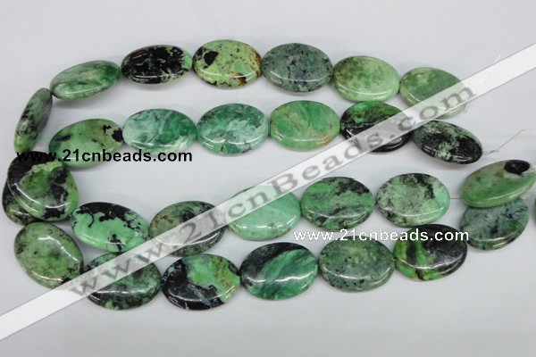 CCO38 15.5 inches 22*30mm oval natural chrysotine beads