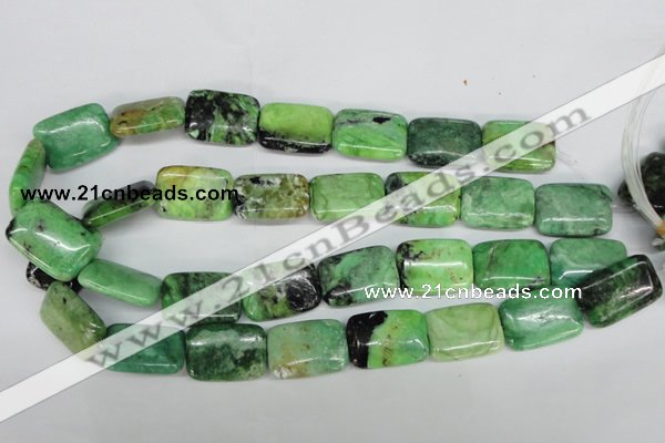 CCO45 15.5 inches 18*25mm rectangle natural chrysotine beads