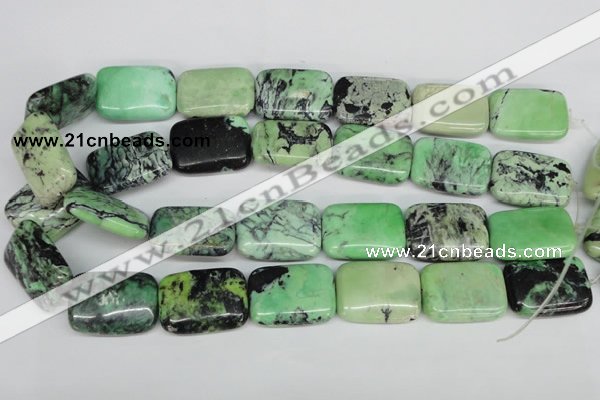 CCO46 15.5 inches 22*30mm rectangle natural chrysotine beads