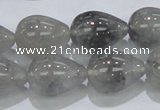 CCQ107 15.5 inches 15*20mm teardrop cloudy quartz beads wholesale