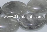 CCQ149 15.5 inches 22*30mm oval cloudy quartz beads wholesale