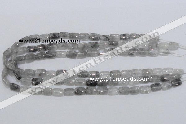 CCQ174 15.5 inches 8*12mm rectangle cloudy quartz beads wholesale