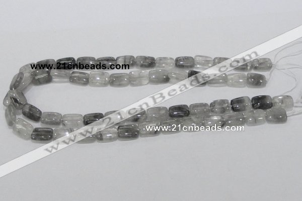 CCQ175 15.5 inches 10*14mm rectangle cloudy quartz beads wholesale