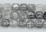 CCQ193 15.5 inches 10*10mm square cloudy quartz beads wholesale