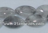 CCQ222 15.5 inches 15*25mm horse eye cloudy quartz beads wholesale