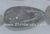 CCQ224 15.5 inches 25*45mm teardrop cloudy quartz beads wholesale