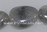 CCQ234 15.5 inches 22*30mm freeform cloudy quartz beads wholesale