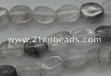 CCQ242 15.5 inches 4*6mm oval cloudy quartz beads wholesale