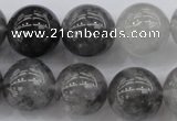 CCQ282 15.5 inches 16mm round cloudy quartz beads wholesale