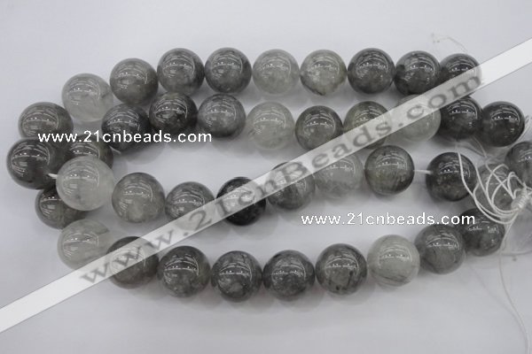 CCQ283 15.5 inches 20mm round cloudy quartz beads wholesale