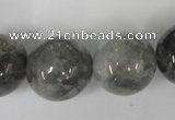 CCQ307 15.5 inches 18mm round cloudy quartz beads wholesale