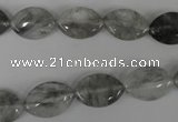 CCQ400 15.5 inches 10*15mm marquise cloudy quartz beads wholesale