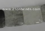 CCQ412 15.5 inches 20*20mm square cloudy quartz beads wholesale