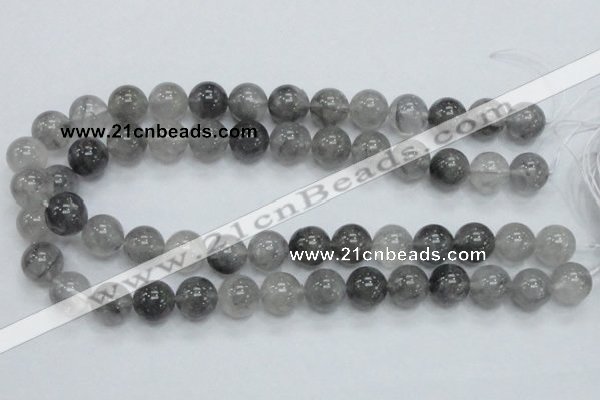 CCQ54 15.5 inches 14mm round cloudy quartz beads wholesale