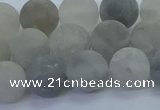 CCQ563 15.5 inches 10mm round matte cloudy quartz beads wholesale