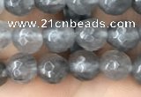 CCQ581 15.5 inches 6mm faceted round cloudy quartz beads wholesale