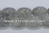 CCQ82 15.5 inches 13*18mm rice cloudy quartz beads wholesale