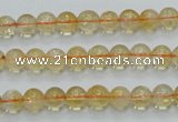 CCR02 15.5 inches 7mm round natural citrine gemstone beads wholesale