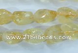 CCR101 15.5 inches 8-14mm natural citrine gemstone nugget beads