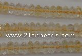 CCR171 15.5 inches 3*5mm faceted rondelle natural citrine beads