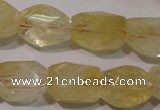 CCR215 15.5 inches 15*20mm faceted nuggets natural citrine beads