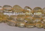 CCR217 15.5 inches 9*12mm nuggets natural citrine gemstone beads