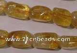 CCR219 15.5 inches 11*17mm nuggets natural citrine gemstone beads