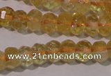 CCR225 15.5 inches 4*6mm faceted rondelle natural citrine beads