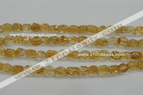 CCR236 15.5 inches 9*12mm nuggets natural citrine gemstone beads