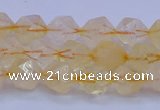 CCR311 15.5 inches 6mm faceted nuggets citrine gemstone beads