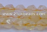 CCR312 15.5 inches 8mm faceted nuggets citrine gemstone beads