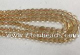 CCR328 15.5 inches 6mm - 10mm faceted round citrine graduated beads