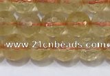 CCR340 15.5 inches 6mmm faceted round citrine beads wholesale