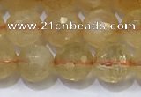 CCR341 15.5 inches 8mmm faceted round citrine beads wholesale