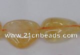 CCR350 15.5 inches 13*18mm - 20*25mm freeform natural citrine beads