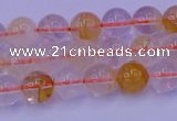 CCR361 15.5 inches 6mm round citrine beads wholesale