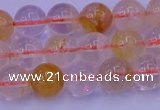 CCR362 15.5 inches 8mm round citrine beads wholesale