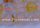 CCR365 15.5 inches 14mm round citrine beads wholesale