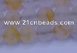 CCR372 15.5 inches 8mm round matte citrine beads wholesale