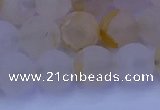 CCR373 15.5 inches 10mm round matte citrine beads wholesale