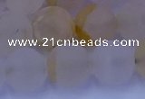 CCR374 15.5 inches 12mm round matte citrine beads wholesale