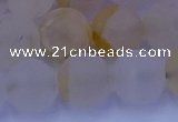 CCR374 15.5 inches 12mm round matte citrine beads wholesale