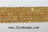 CCR379 15.5 inches 8mm round citrine gemstone beads wholesale