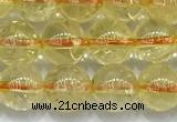 CCR381 15 inches 6mm round citrine beads wholesale